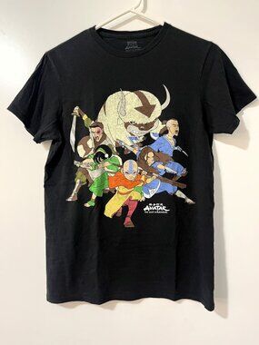 Nickelodeon Avatar The Last Airbender Black Cotton Graphic Tee